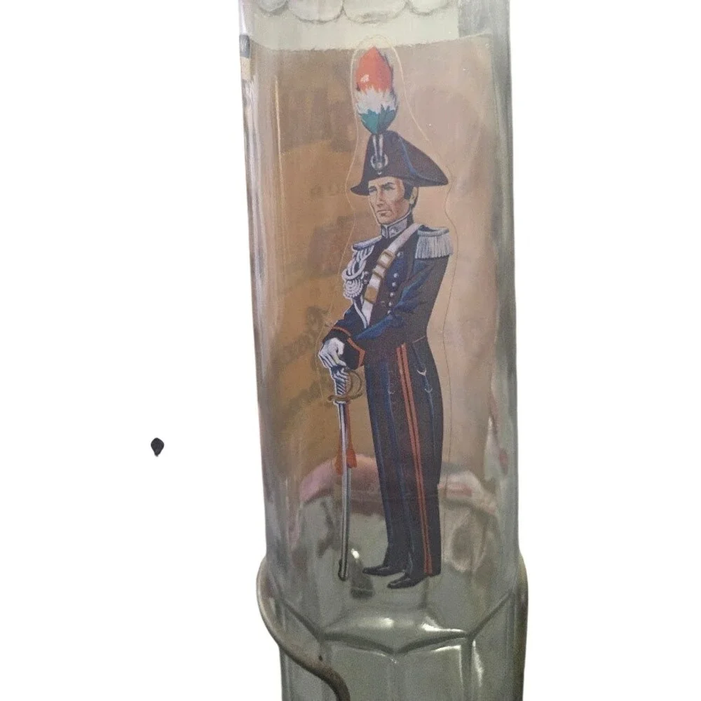 Vintage Liquore Galliano Glass Bottle Decanter with Spigot and Metal Stand 32